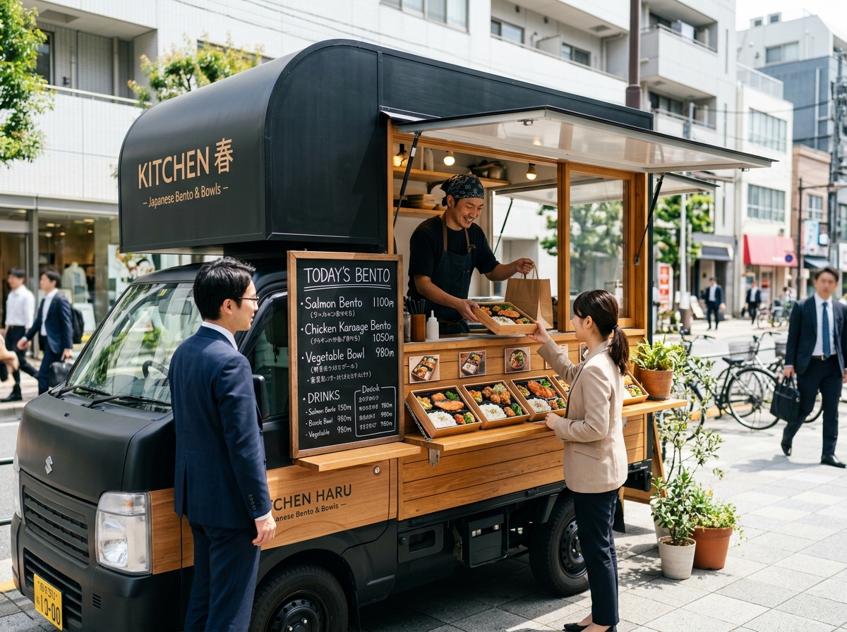 Hirukuru Kitchen Car Takeout Platform